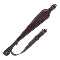 Heritage Cases 8511 Plain Dark Leather Dark Mahogany Leather 28"-35" OAL Rifle