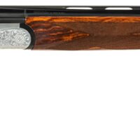 Fausti Usa, Inc 15103 Caledon 12 Gauge 3" 2rd 26" Blued Barrel, Engraved Stainless Rec, Wood Laser Grain Stock, Metallic Bead Sight