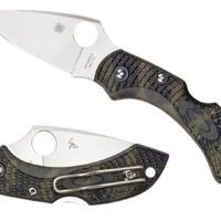 Spyderco C28ZFPGR2 Dragonfly 2 2.30" Folding Plain Satin VG-10 SS Blade/Zome Green Textured FRN Handle Includes Pocket Clip