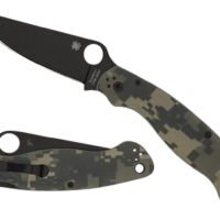 Spyderco C36GPCMOBK2 Military 2 4" Folding Plain Black DLC CPM S30V SS Blade/ Digital Camo G10 Handle Includes Pocket Clip