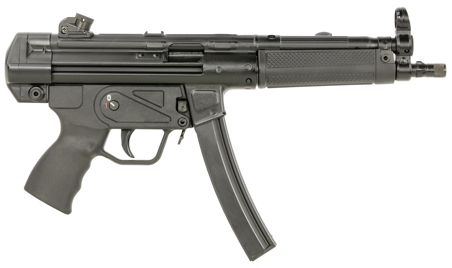 Century Arms HG6034ALN AP5 CORE 9mm Luger 30+1 8.90" Threaded Barrel, Black, Stamped Metal Rec, Fixed Front/Drum Rear Sights, Includes Sling (1 Mag)