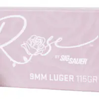Sig Sauer E9MMB1ROSE50 Rose 9mm Luger 115gr Full Metal Jacket 50 Per Box/20 Case