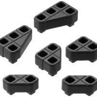 Magpul MAG1366BLK DAKA Block Kit Angled, Includes 45 Degree Blocks (2), 45/90 Degree Blocks (2) & 30/60 Degree Blocks (2), Black Polypropylene, Fits Magpul DAKA Cases/Organizer Systems