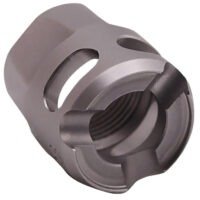 True Precision Inc TPYMICROSS Micro Compensator Y-Type Satin Stainless 416R Stainless Steel 1/2"x28 Threads 9mm/380 ACP
