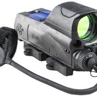 Meprolight USA 0687743 MOR PRO  Black 1 x 30 mm 2.2 MOA Dot/Bullseye Reticle Green & IR Laser