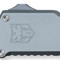 CobraTec Knives Utility OTF 3.38" Gray Aluminum Handle