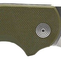 S.O.G SOG16030657 Stout SJ 2.60" Folding Clip Point Plain Cryo D2 Steel Blade/ Olive Drab Textured G10 Handle Includes Belt Clip, Presentation Box