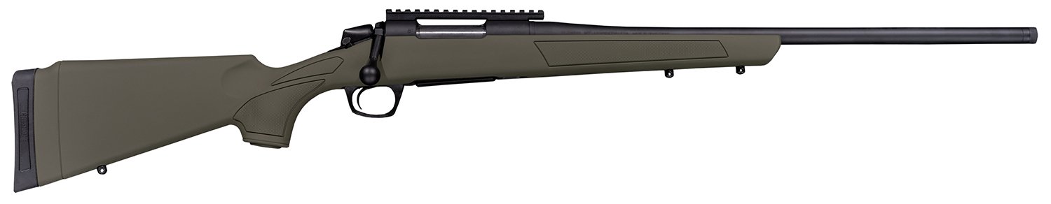 CVA CR3906G Cascade 7mm-08 Rem 4+1 22" Black Cerakote Steel Threaded Barrel, Black Cerakote Receiver, OD Green Synthetic Stock
