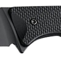 Hogue 35869 Extrak  3.30" Fixed Clip Point Plain Black Cerakote CPM M4 Tool Steel Blade, Black Textured G10 Scales Handle