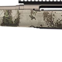 Savage Arms 32309 Axis 2 Pro Compact 243 Win 4+1 20" Gun Metal Bronze Cerakote Heavy Threaded Barrel & Picatinny Rail Carbon Steel Receiver, Fixed Woodland Camo Synthetic Stock, Left Hand
