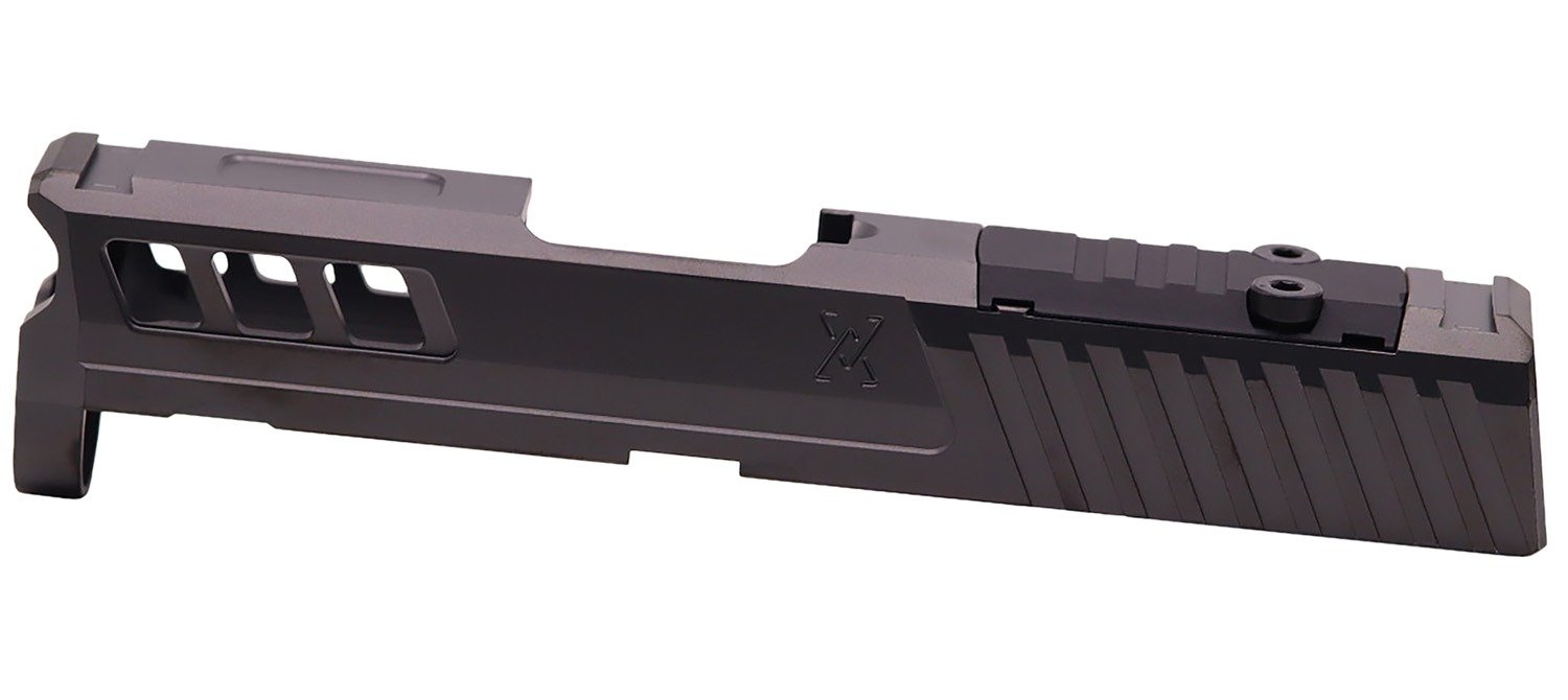 True Precision Inc TPSHCSBCRMS Axiom Optic Cut Slide Fits Springfield Hellcat Black DLC Anodized 416R Stainless Steel