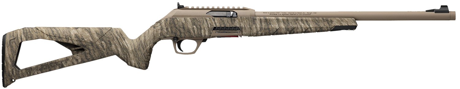 Winchester Repeating Arms 521164102 Wildcat 22 LR 10+1 16.50" Flat Dark Earth Perma-Cote Steel Threaded Barrel, Flat Dark Earth Picatinny Rail Polymer Receiver, Picatinny Rail Forend, Mossy Oak Botto