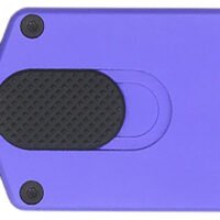 CobraTec Knives CTASPPUR ASP 1.94" OTF Dagger Plain D2 Steel Blade, 3.31" Purple Aluminum Handle