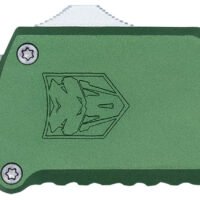 CobraTec Knives CTOTFUTODG Utility OTF Plain Aluminum Blade, 3.38" OD Green Aluminum Handle