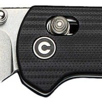 Civivi Knives C23073-1 Yonder  2.88" Folding Spey Point Plain Stonewashed 14C28N Steel Blade, Black Textured G10 Handle