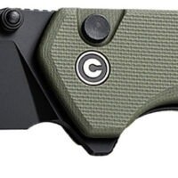 Civivi Knives C19059C-2 Brazen  3.46" Folding Plain Black D2 Steel Blade, OD Green Textured G10 Handle