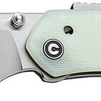 Civivi Knives C22036-2 Vision FG  3.54" Folding Tanto Plain Satin Nitro-V Steel Blade, Natural G10 Handle