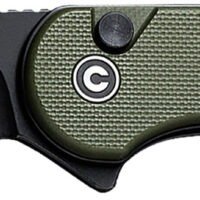 Civivi Knives C18062P-3 Elementum II  EDC 2.96" Folding Drop Point Plain Black Stonewashed Nitro-V Steel Blade, OD Green Textured G10 Handle