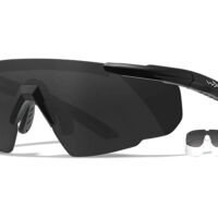 Wiley X 315 Saber Advanced  Smoke Gray/Clear Lens Polycarbonate Black Frame