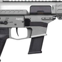 CMMG 45A890FTNG Banshee FE MkG 45 ACP 13+1 8" Black Nitride Threaded Barrel, M-LOK Handguard, Titanium Cerakote Aluminum Receiver w/Picatinny Rail, Black Polymer CMMG RipBrace, CMMG Zeroed Grip