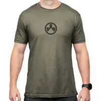 Magpul MAG1115-317-M Icon Logo Olive Drab Heather Cotton/Polyester Short Sleeve Medium