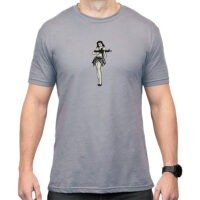 Magpul MAG1117-041-3XL Hula Girl CVC Stone Gray Heather Cotton/Polyester Short Sleeve 3XL