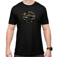 Magpul MAG1292-001-S Tiger Stripe Icon  Black Cotton/Polyester Short Sleeve Small