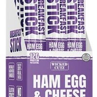 Wicked Cutz WCBR12HEC Ham Egg & Cheese Breakfast Sticks  12 Pack