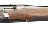 Browning 039009211 BAR MK4 Medallion 243 Win 4+1 22" Polished Blued Fluted Barrel, Satin Nickel Engraved Aluminum Alloy Drilled & Tapped Receiver, Grade III Turkish Walnut Adj Shim Stock