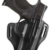Bianchi 23942 57 Remedy OWB Size 12 Black Leather Belt Slide Fits Colt 1911 Commander Right Hand