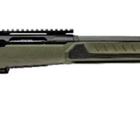 Savage Arms 32637 110 Core Predator Full Size 243 Win 10+1 22" Medium Heavy Fluted Barrel, Arca Rail Forend, Hunter Green AccuStock w/AccuFit V2 Synthetic Stock, Left Hand