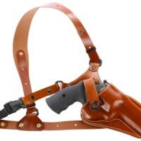 Galco GA170 Great Alaskan Chest Holster Fits Chest Up To 54" Tan Leather Shoulder/Torso Strap Fits S&W X Frame 500 4" Right Hand