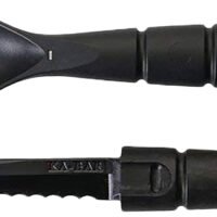 Ka-Bar 9909 Spork/Knife  Black Creamid 2.50" Serrated 6.88" Long