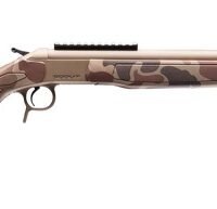 CVA CR4443D Cascade Takedown 450 Bushmaster 1rd 20" Flat Dark Earth Cerakote Stainless Steel Threaded Barrel & Receiver w/Picatinny Rail, Duck Camo Synthetic Stock
