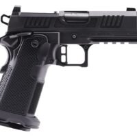 Alpha Foxtrot AA47X1QIG-XDBK19 AF1911 Romulus 9mm Luger 20+1 3.50" Black DLC Stainless Steel Threaded Compensated Barrel, Optic Ready/Serrated Slide & Frame w/Beavertail & Picatinny Rail, Aluminum Gri