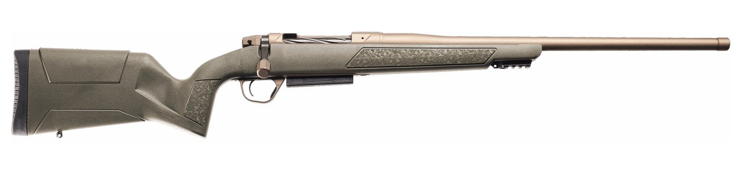 Christensen Arms 801-15048-01 Evoke 450 Bushmaster 4+1 20" Burnt Bronze Cerakote Threaded Barrel, Burnt Bronze Cerakote Drilled & Tapped Receiver, Picatinny Rail Forend, OD Green Fixed Polymer Stock