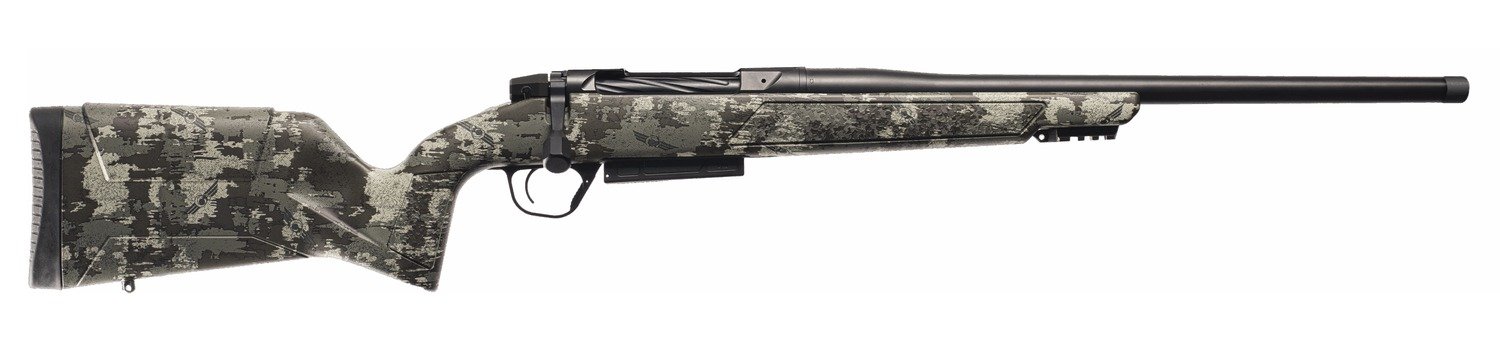 Christensen Arms 801-15023-01 Evoke Hunter 308 Win 4+1 20" Black Cerakote Threaded Barrel, Receiver & Forend w/Picatinny Rail, Brush Camo Fixed Synthetic Stock