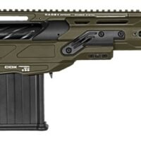 Cadex Inc CDX50DUAL50206BR20I2J5 CDX-50 Tremor 50 BMG 5+1 20.60" Black DLC Match Grade Threaded Barrel, Black DLC Aluminum Receiver w/Picatinny Rail, Adjustable Folding OD Green Stock, Black Polymer G