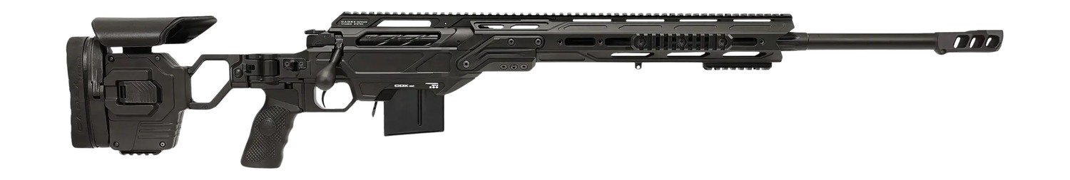 Cadex Inc CDXMCKRKN6524BR20I2B1N CDX-MC Kraken 6.5 Creedmoor 10+1 24" Black DLC Match Grade Threaded Barrel, Black DLC Receiver w/Picatinny Rail, M-LOK Handguard, Black Adjustable Folding Buttstock, B