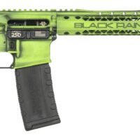 Black Rain Ordnance FUSION300BLKZGB Fission 300 Blackout 30+1 16" Black Nitride Threaded Barrel, Zombie Green Battleworn Aluminum Receiver w/Picatinny Rail, M-LOK Handguard, MFT Minimalist Black Poly
