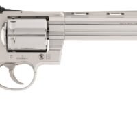Colt Mfg KODIAKSP8RTS Kodiak  44 Mag 6 Shot 8" Stainless Ported Vent Rib Barrel, Stainless Unfluted Cylinder & Stainless Steel Frame, Black Rubber Grip, Exposed Hammer