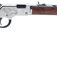 Henry H004SE2 Golden Boy Silver Eagle 2nd Edition 22 Short, 22 Long or 22 LR Caliber with 16 LR/21 Short Capacity, 20" Blued Barrel, Nickel-Plated Metal Finish & American Walnut Stock Right Hand (Full