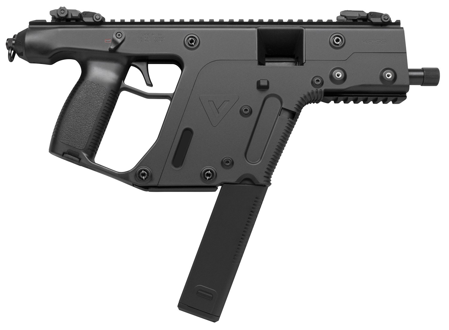 Kriss USA KV90PBL20 Vector SDP Gen2 9mm Luger 40+1 5.50" Black Nitride Threaded Barrel, Black Polymer Picatinny Rail Receiver, Black Polymer Grip, Glock Mag Compatible