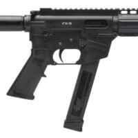 Freedom Ordnance FX9P8 FX-9  9mm Luger 8.25" 33+1 Black Hard Coat Anodized Black Polymer Grip KAK Shockwave Pistol Brace