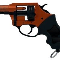 Charter Arms 82090 Pro 209 209 Primers, 6rd Orange Cerakote Aluminum Frame, Black Rubber Grips
