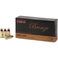 PMC Bronze Pistol Ammo 9mm Luger FMJ 115 gr. 50 rd.