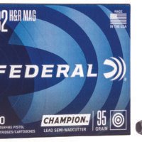 Federal C32HRA Champion Training 32H&R Mag 95gr Lead Semi Wadcutter 20 Per Box/25 Case