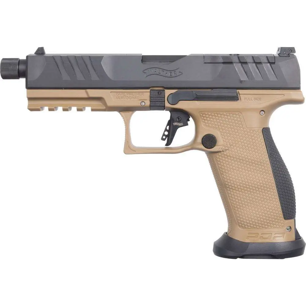 WALTHER PDP PRO SD FULL SIZE 9MM PSTL BLK/FDE 5.1" T.B. 3-18RD MAGAZINES - Image 3