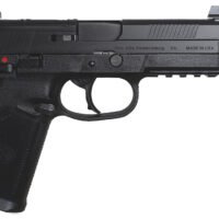 FN 66966 FNX Tactical 45 ACP 15+1 5.30" Steel Threaded Barrel Black Optic Ready/Serrated Slide Matte Black Polymer Frame w/Picatinny Rail Black Textured w/Interchangeable Backstrap Grips Right Hand