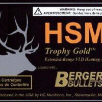 HSM 300HH185VLD Trophy Gold Extended Range 300 H&H Mag 185 gr Berger Hunting VLD Match 20 Per Box/ 20 Case